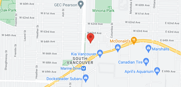 map of 2901 8189 CAMBIE STREET
